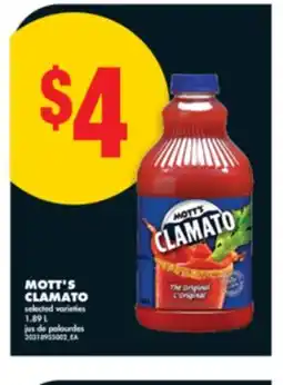 No Frills MOTT'S CLAMATO, 1.89 L offer