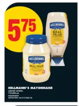 No Frills HELLMANN'S MAYONNAISE, 710-890 mL offer