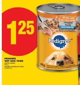 No Frills PEDIGREE WET DOG FOOD, 375 g offer