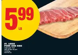 No Frills ST. LOUIS PORK SIDE RIBS offer