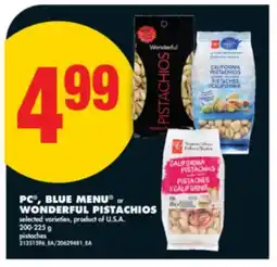 No Frills PC , BLUE MENU OR WONDERFUL PISTACHIOS offer