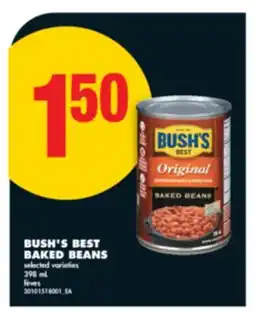 No Frills BUSH'S BEST BAKED BEANS, 398 mL offer