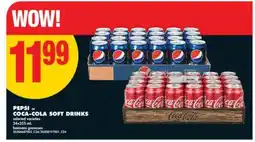 No Frills PEPSI or COCA-COLA SOFT DRINKS, 24x355 mL offer