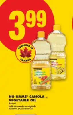 No Frills NO NAME CANOLA OR VEGETABLE OIL, 946 mL offer