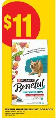 No Frills BENEFUL INCREDIBITES DRY DOG FOOD, 1.6/1.8 kg offer