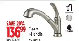Canadian Tire Delta Faucet Casey 1-Handle offer