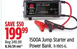 Canadian Tire Motomaster 1500A Jump Starter and Power Bank offer