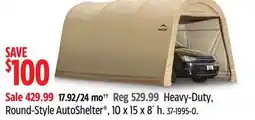 Canadian Tire Shelterlogic Heavy-Duty, Round-Style AutoShelter offer