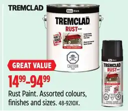 Canadian Tire Assorted colours, finishes and sizes offer