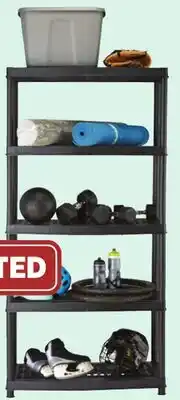 Canadian Tire Mastercraft 5-Shelf Resin Rack. 36 x 18 x 72˝ h offer