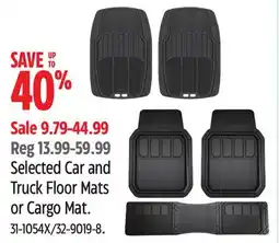 Canadian Tire MotoMaster Selected Car and Truck Floor Mats or Cargo Mat offer