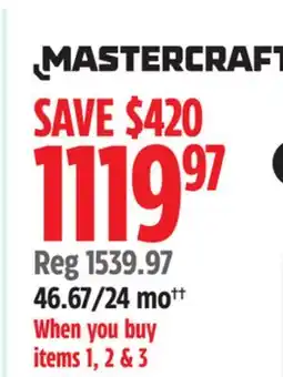 Canadian Tire MASTERCRAFT offer