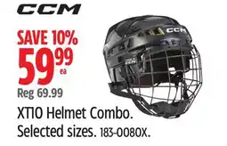 Canadian Tire CCM XT10 Helmet Combo. Selected sizes offer