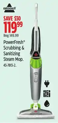 Canadian Tire Bissell PowerFresh Scrubbing & Sanitizing Steam Mop offer