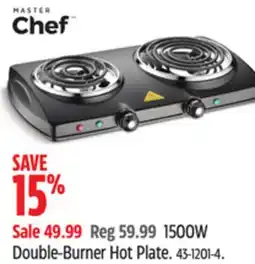 Canadian Tire 1500W Double-Burner Hot Plate offer