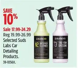 Canadian Tire Suds Lab Car Detailing Products offer