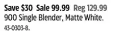 Canadian Tire Nutribullet 900 Single Blender, Matte White offer