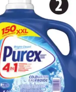 Canadian Tire Purex Selected Purex Laundry Detergents, 6L offer