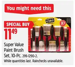 Canadian Tire Bennett Super Value Paint Brush offer