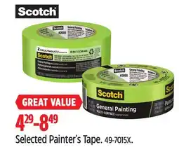 Canadian Tire Scotch Selected Painter's Tape offer