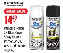 Canadian Tire Rust-Oleum Painter's Touch 2X Ultra Cover Spray Paint + Primer, 340g offer