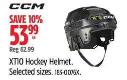 Canadian Tire ccm XT10 Hockey Helmet. Selected sizes offer