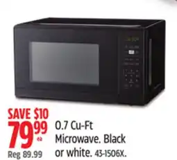 Canadian Tire 0.7 Cu-Ft Microwave offer