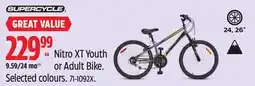 Canadian Tire Supercycle Nitro XT Youth or Adult Bike offer