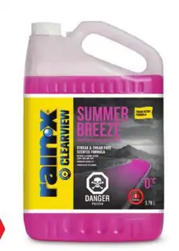 Canadian Tire Rainx Summer Washer Fluid offer
