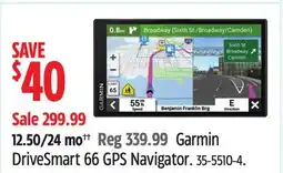 Canadian Tire Garmin DriveSmart 66 GPS Navigator offer