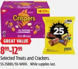 Canadian Tire Selected Treats and Crackers offer