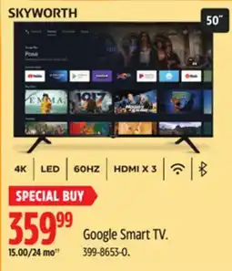 Canadian Tire Skyworth Google Smart TV offer