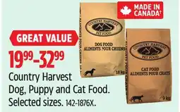 Canadian Tire Country Harvest Dog, Puppy and Cat Food. Selected sizes offer