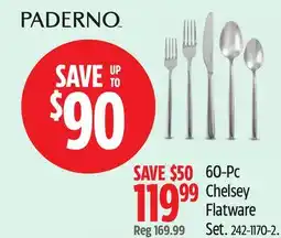 Canadian Tire PADERNO Chelsey Flatware Set offer