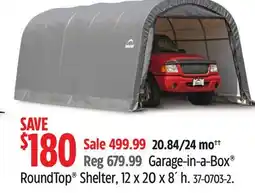Canadian Tire ShelterLogic Garage-in-a-Box RoundTop Shelter offer