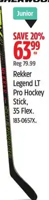 Canadian Tire Sherwood Rekker Legend LT Pro Hockey Stick, 35 Flex offer