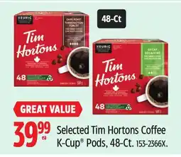 Canadian Tire Keurig Selected Tim Hortons Coffee K-Cup Pods offer