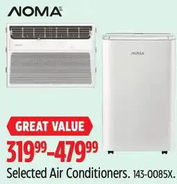 Canadian Tire Noma Selected Air Conditioners offer