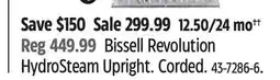 Canadian Tire Bissell Revolution HydroSteam Upright. Corded offer