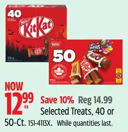 Canadian Tire Selected Treats, 40 or 50-Ct offer