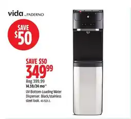 Canadian Tire UV Bottom-Loading Water Dispenser. Black/stainless steel look offer