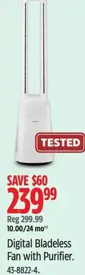 Canadian Tire Noma Digital Bladeless Fan with Purifier offer