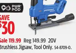 Canadian Tire Mastercraft Brushless Jigsaw, Tool Only offer