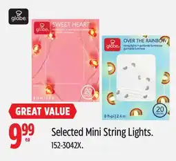 Canadian Tire Globe Selected Mini String Lights offer