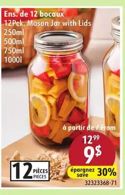 Sushi Shop 12Pck. Mason Jar with Lids offer