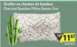 Sushi Shop Charcoal Bamboo Pillow Queen Size offer