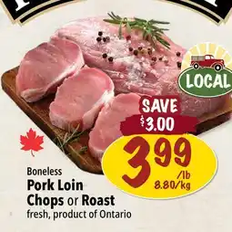 Farm Boy Boneless Pork Loin Chops or Roast offer