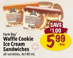 Farm Boy Farm Boy Waffle Cookie Ice Cream Sandwiches offer