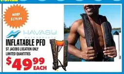 Len's Mill Stores INFLATABLE PFD offer