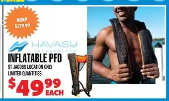 Len's Mill Stores INFLATABLE PFD offer